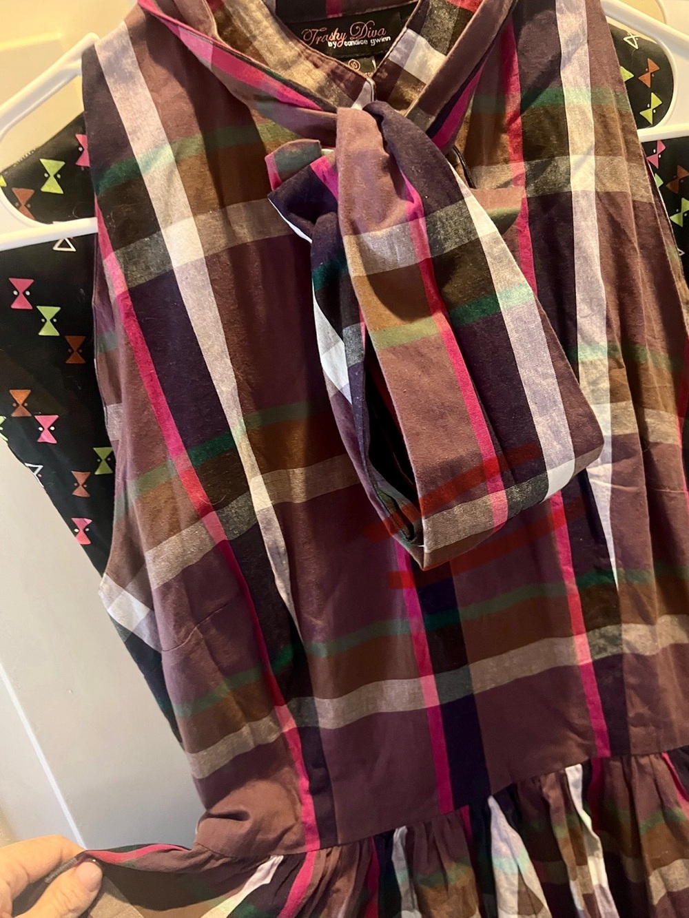 Trashy Diva Purple Plaid Dress - Picture 3 of 6